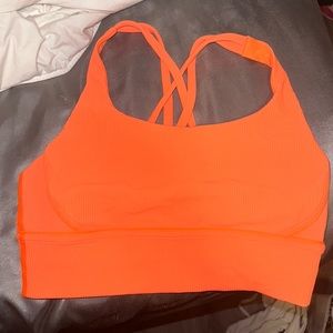 Lululemon Neon orange sports bra